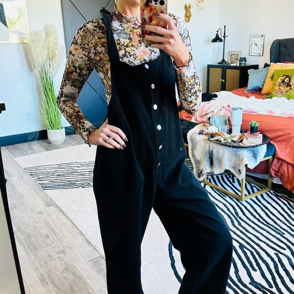 Amazon Black Women's Denim Overalls